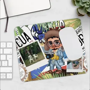Puerto Rico Map Desk Mat Colorful Office Decor Puerto Rican Pride Gift for Travelers and Souvenir Lovers