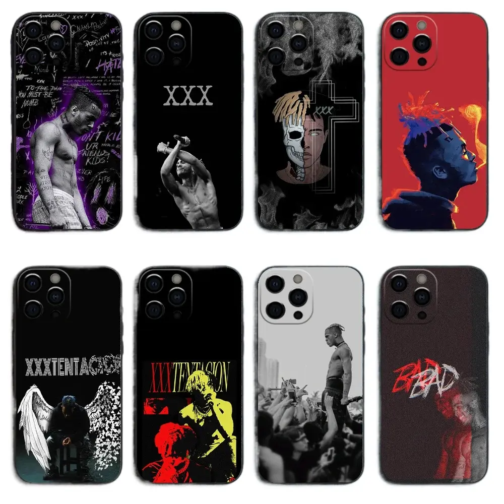 Rapper X-XXXTentacionS phone Cases For iPhone12-17 Promax Pro Plus,It's a great gift for a good friend, suitable for holidays, birthdays, and partie