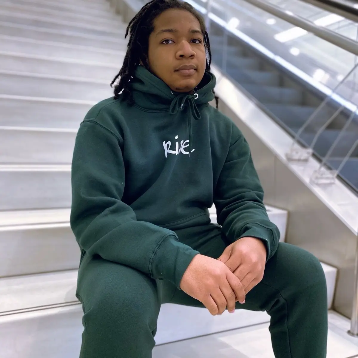 “Emerald” Reflective Rise Sweatsuit
