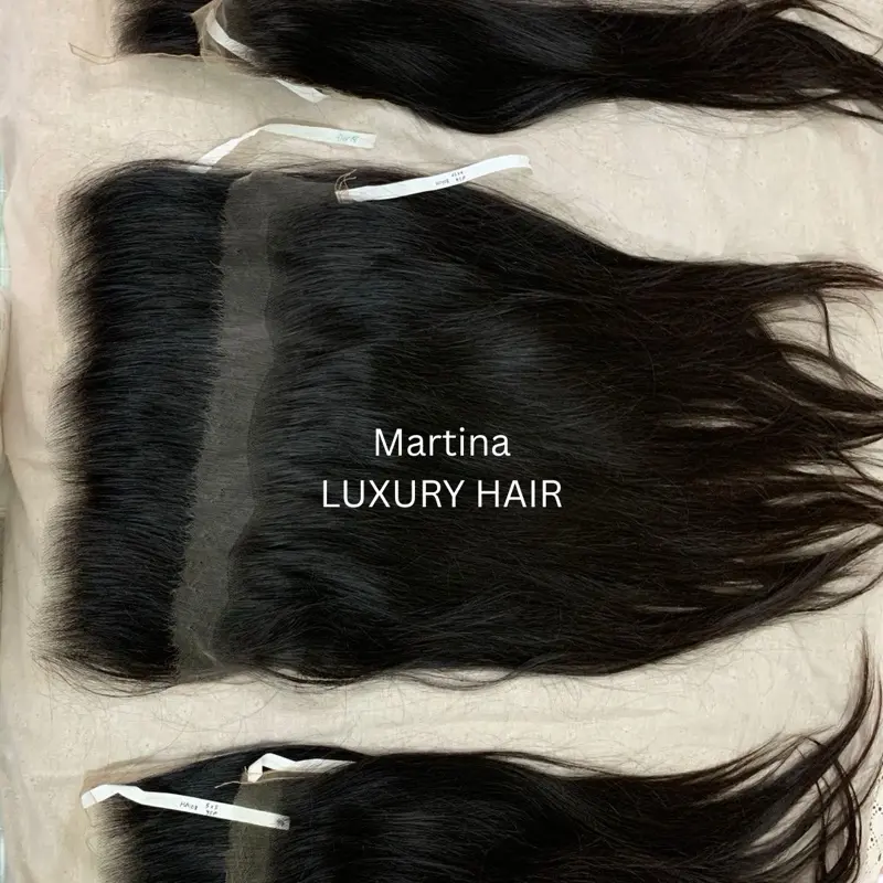 Martina Luxury Hair Raw Vietnamese Straight HD Lace Frontals & Closures Thick Smooth Strong Texture Unprocessed Natural Finish Unisex