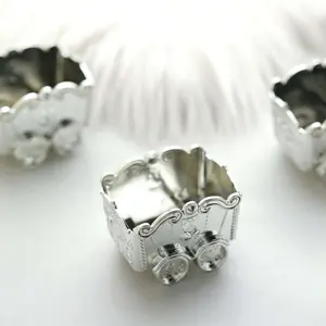 12 Pack Silver Mini Chariot Candy Container Gift Boxes, Small Treat Party Favor Boxes 2.5"
