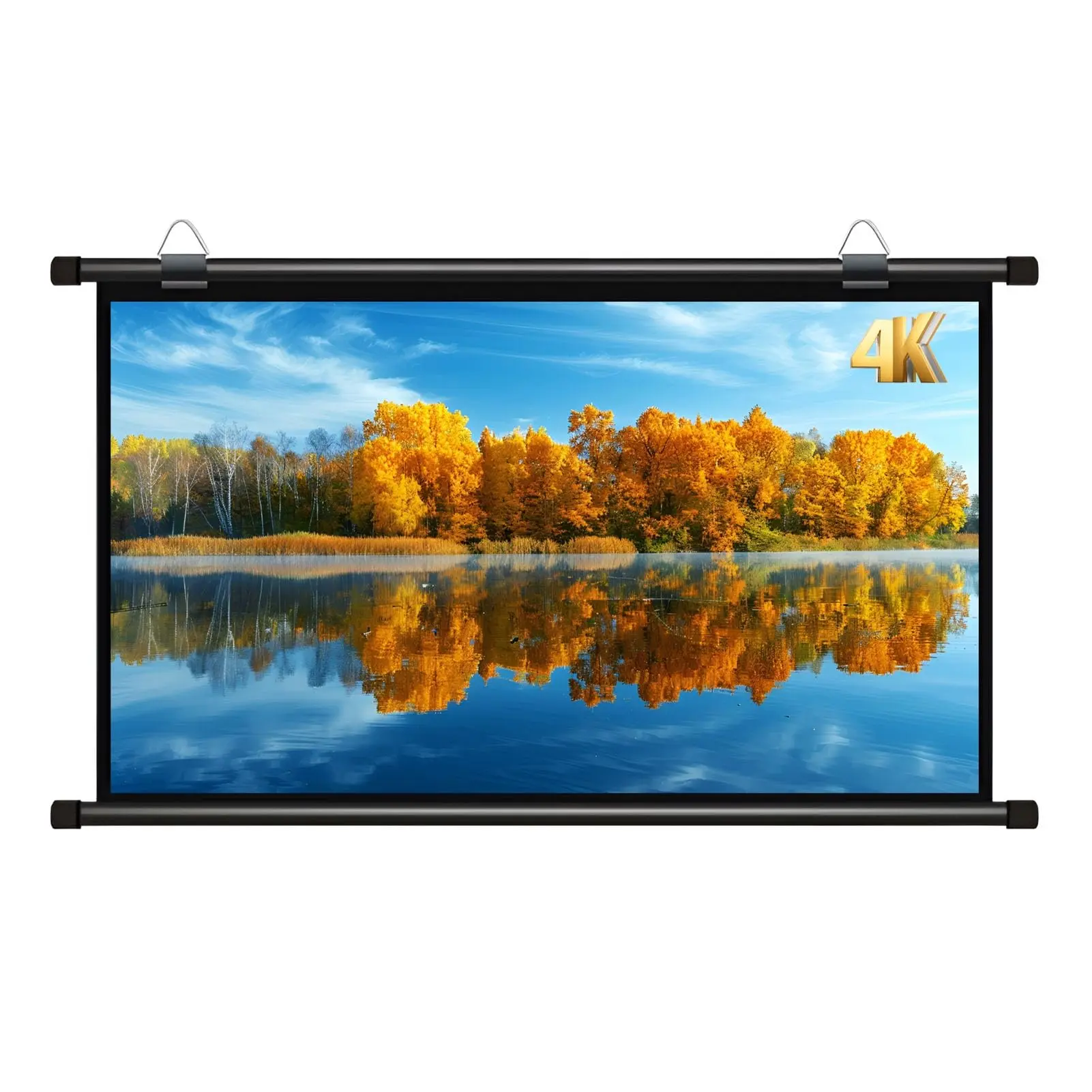 Xiaohui Medium-Focal High-Definition Projection Screen for Home Theater, White Anti-Light Wide viewing angle Projection Screen, Outdoor Portable Foldable Wall-Mounted Curtains Led Dlp Projector Home Cinema Projector projector