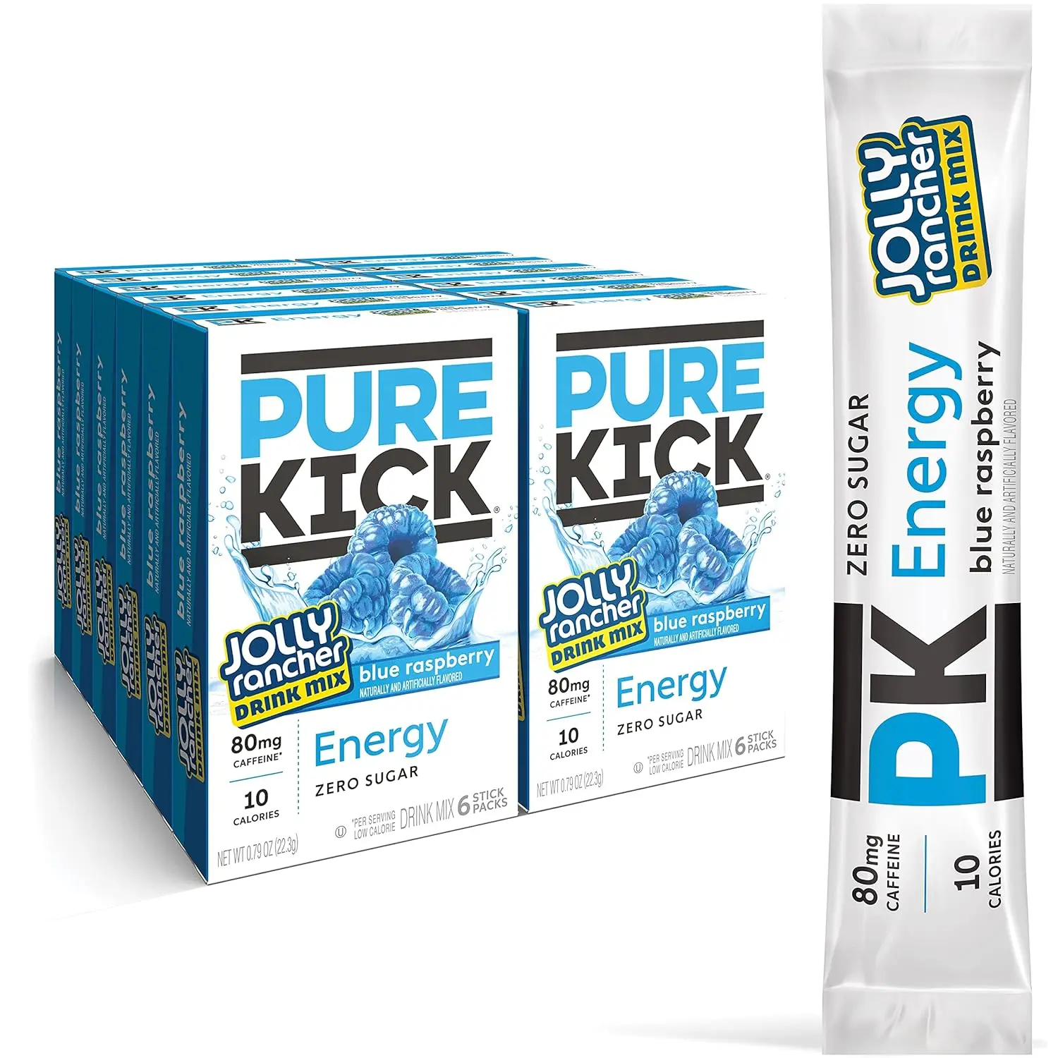 Pure Kick Forza Fuel Limited Edition Energy, Blood Orange Energy & Sonic Limeade Hydration Singles To Go Drink Mix – 3 / 6ct Boxes - 18 Total Packets – 18ct Forza VP