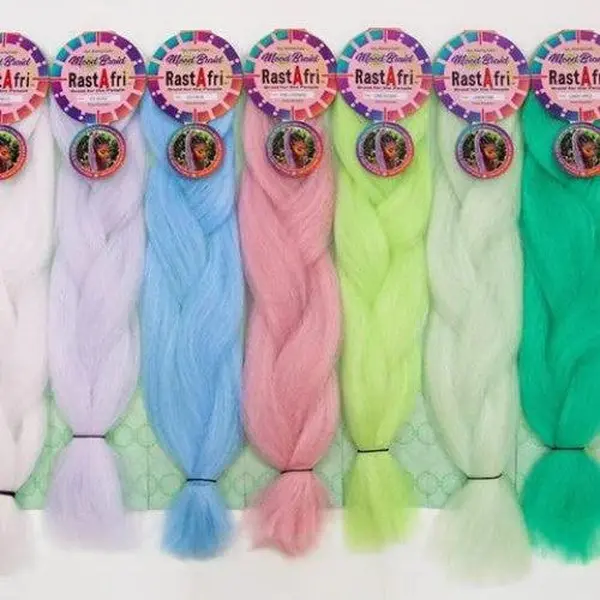 Rastafri Mood Braid Synthetic Color Changing Braiding Hair Bundle Single Pack