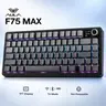 AULA F75 MAX Rechargeable 2.4G Tri-Mode Cordless 75% Gasket Illuminated Mechanical Keyboard - RGB Lighting, TFT Screen, Knob, Hot-Swappable Keys, Side-Printed PBT Keycaps, Gaming Accessories, PC Accessories,techvibes