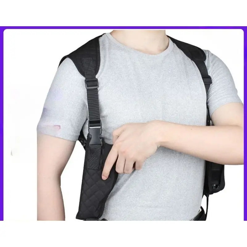 Nylon Dual-Shoulder Holster - Tactical Adult Concealed Carry Underarm Rig with Dual-Mag Pouch, Quick-Release, Chest Rig for Men's Fanny Packs & Belt Bags, Chest Rig Men's Fanny Packs & Belt Bags