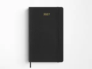 Moleskine 2027 Weekly Planner - Precious & Ethical Vegea - Black