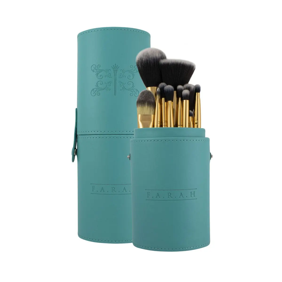 F.A.R.A.H® Turquoise Paradise Brush Kit - Includes 8 Brushes, Includes Lightweight Design, Ideal for Personal Use