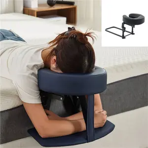 Home Bed Massage Headrest Pillow, Ergonomic Memory Foam, PU Leather Fabric, Adjustable Height, Reversible Use, Post-Eye Surgery Recovery Pillows