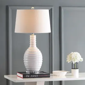 JONATHAN Y Dylan Ceramic LED Table Lamp , for bedroom, living room, foyer, hallways, dining room, dorms