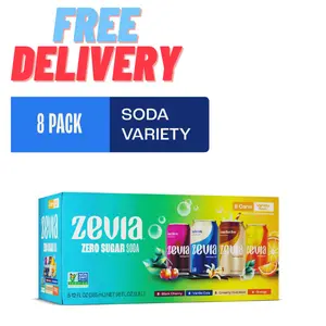 Zevia Zero Sugar, 0 Calorie Variety Soda, 12 fl oz, 8 Pack Cans