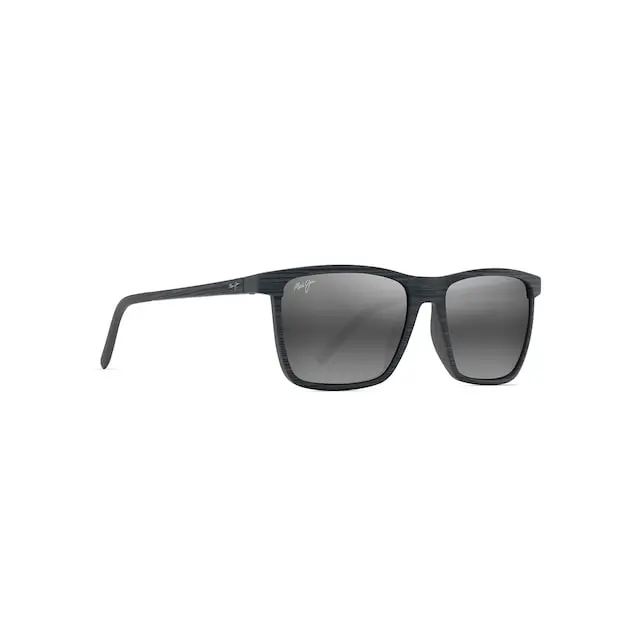 Maui Jim One Way Sunglasses 875-14 Grey Stripe Frame Neutral Grey Lenses