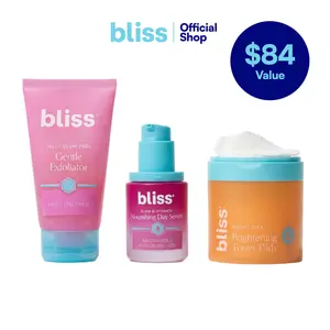Bliss Glow-Up & Glow On Set (3PC Skincare Kit)