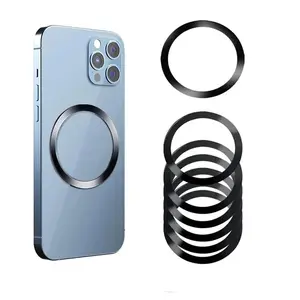 Magnetic Metal Ring, Stainless Steel Universal Magnetic Metal Plate Ring, Suitable For Magsafe Wireless Charger, Magnetic Smartphone Holder