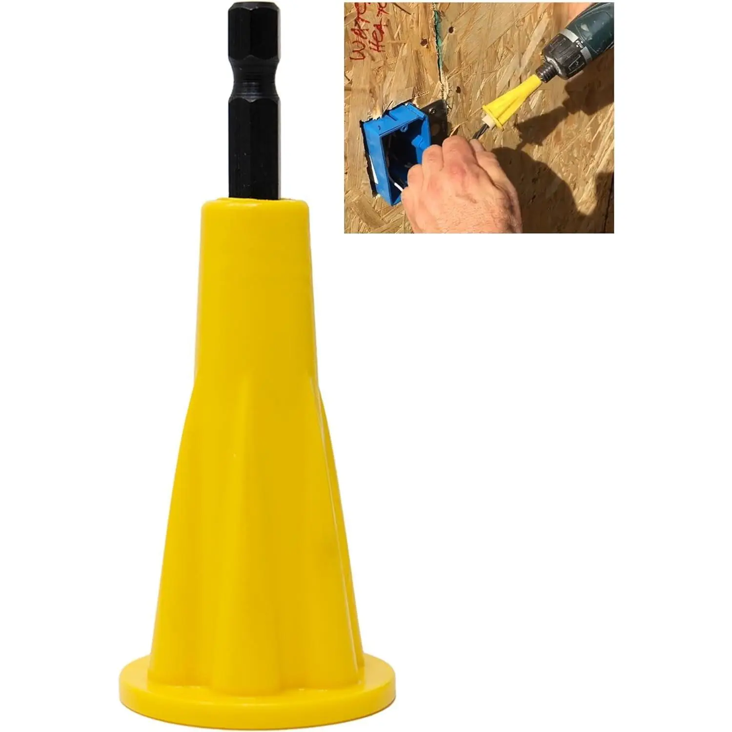 XL Nut Blaster Wire Nut Twister (72101) Drill Attachment - Fast, Heat-Stabilized, Durable, High-Impact Delryn Plastic Tool with Steel Shaft, Fits Drills, Saves Hands, Wire Connector Driver for Hand Tools & Hardware Applications