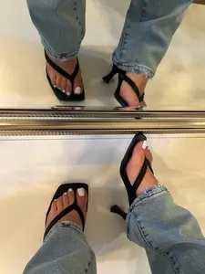 Karley Kitten Mule Heel - Open Square Toe Kitten Heel