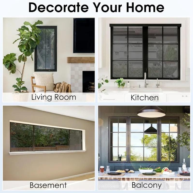 One Way Mirror Window Film - See Out Not In Daytime Privacy Tint, Heat Control UV Protection Static Cling Glass Cover for Home Office