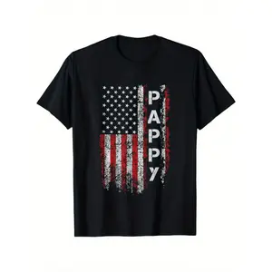 Men'S Proud Pappy American Flag Pappy Patriotic Father'S Day T-Shirt