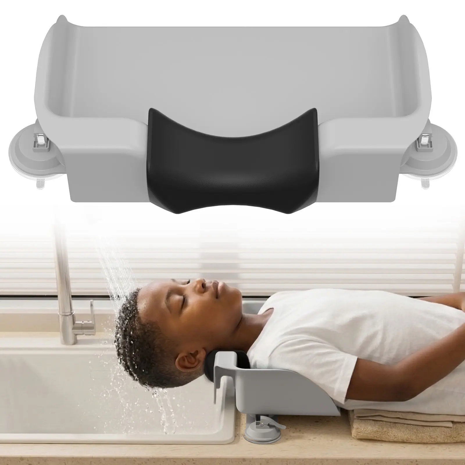 Lifewit Portable Shampoo Basin, Ergonomic Basin Eases Neck Strain Hair Washing Station for Kids & Elderly Women