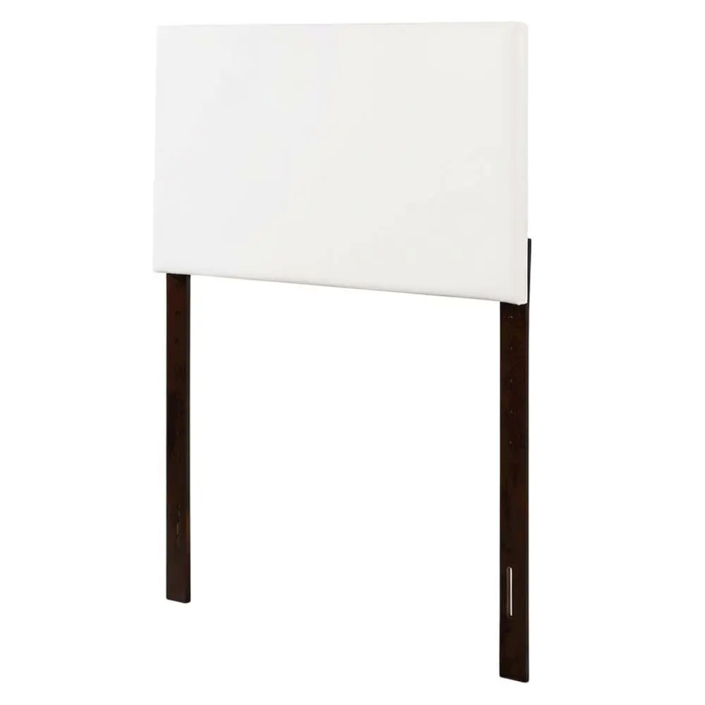White Twin Headboard with Casual Design and Secure Frame Construction