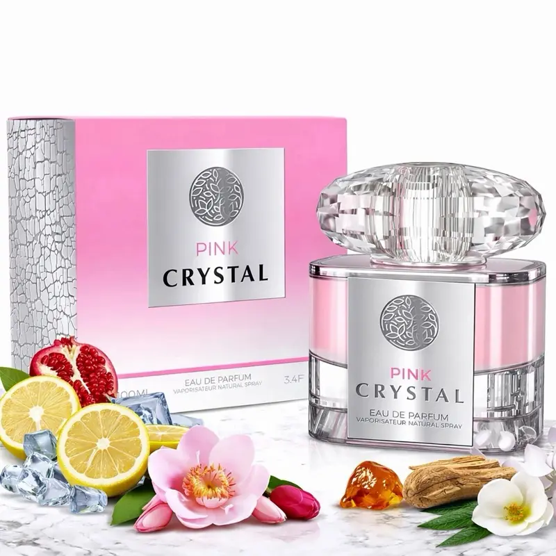 Pink Crystal Eau De Parfum Spray For Women 100 ML/3.4 OZ