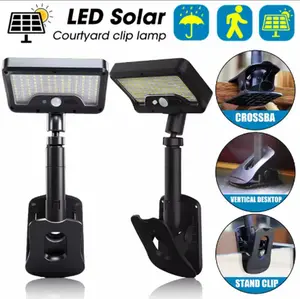 Solar Clip Light, More Intelligent Mobile Sensor, Outdoor Solar Clip Light with 120° Wide Angle 600 Lumens, Suitable for Drainage Area/Courtyard, Durable Waterproof Light, Smart Outdoor Lights outdoorfun