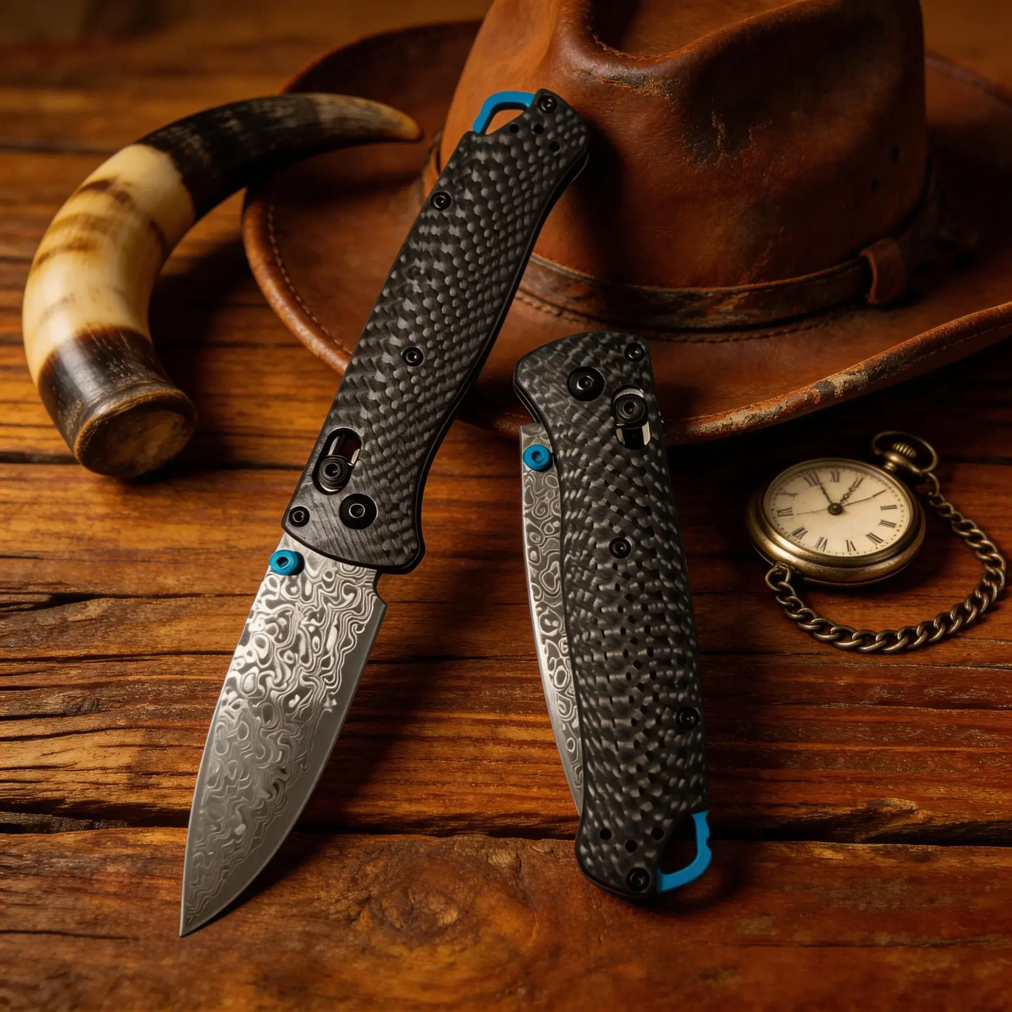 High-Hardness Damascus Pattern Compact Pocket Knife - EDC Knives, Collectible Blade, Outdoor Gear, Household Tasks Utility Tool for Versatile Uses