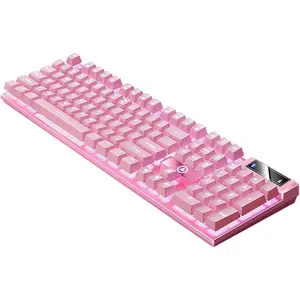 Portable 104-Key RGB Mechanical Keyboard| Plug-&-Play, PC/Laptop| Gaming Essential Mother's Day Gift