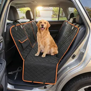Heavy Duty Dog Car Hammock with Load-Bearing Hard Boards - No-Sag Back Seat Extender for Large Dogs - Waterproof & Scratch-Proof Pet Car Bed for SUV and Truck - Full Protection All-Around - Back Seat Protector
