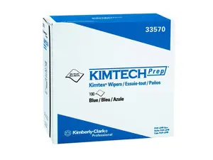 Kimberly-Clark - 33570 - Task Wipe KIMTECH PREP Kimtex Heavy Duty Blue NonSterile Polypropylene 8-4/5 X 16-4/5 Inch Disposable Kimberly Clark 33570