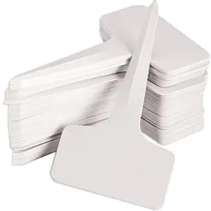 100 Pcs 6 x10cm Plastic Plant T-Type Tags Nursery Garden Labels