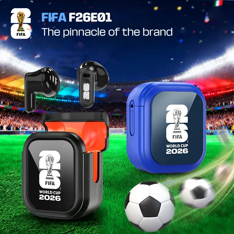 2026 FIFA World Cup Wireless Bluetooth 6.0 Earphones,IPX5 Waterproof, Built in Microphone, Gaming Audio Calls Earbuds Suitable for Office, Sports, Study