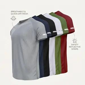 Men’s 6-Pack Athletic T-Shirts - Quick-Dry, Moisture-Wicking, Breathable, Lightweight Shirts for Gym, Running, Casual Wear clothes