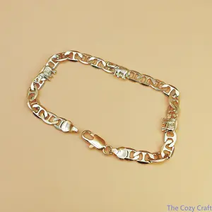 18K Gold-Plated Punk Elephant Bracelet for Men & Women, Trendy Chain Jewelry, Unique Gift for Friends, Vintage Unisex Fashion Accessory, Perfect for Casual or Party Wear