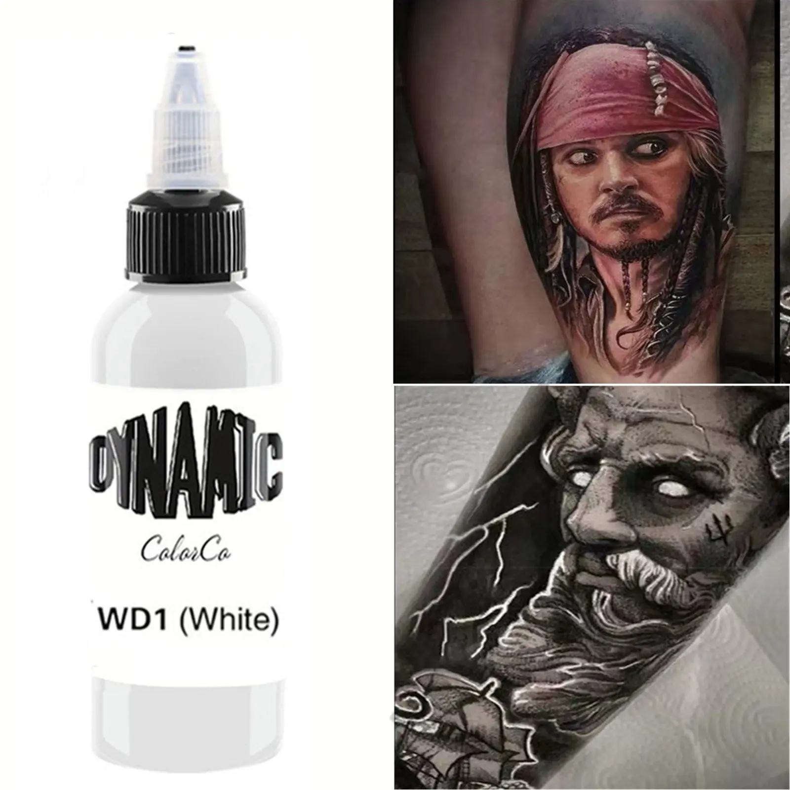 1pc Tattoo Ink, Non-Toxic Liquid Pigment, for Body, Eyebrow, Eyelids, Lip, Beauty Art, Permanent Makeup, Cosmetic, Tattoo Supplies White Tattoo Ink