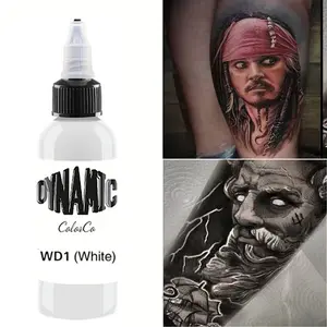 1pc Tattoo Ink, Non-Toxic Liquid Pigment, for Body, Eyebrow, Eyelids, Lip, Beauty Art, Permanent Makeup, Tattoo Supplies White Tattoo Ink