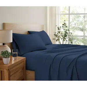 Truly Soft Twin XL Everyday Sheet Set Dark Blue