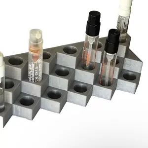 Sample Perfume Cologne Holder - 17 Vials, Home Organizer Lightweight Rack