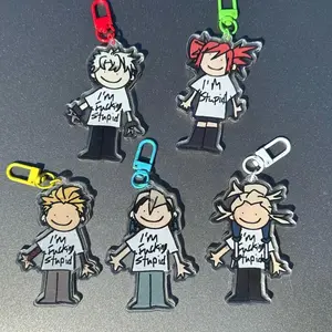 GACHIAKUTA Stupid T-Shirt Cleaners Acrylic Keychains