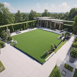 12x12 inches Artificial Lawn 36pcs Interlocking Artificial Grass Tiles For Patio, Balcony, Backyard, Artificial Turf Floor,Green