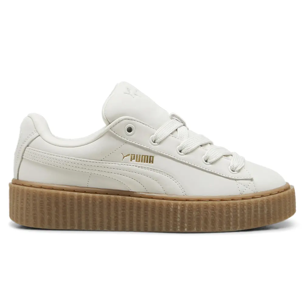 PUMA Womens Fenty X Creeper Phatty Nubuck Lace Up Sneakers Shoes Casual - Off White