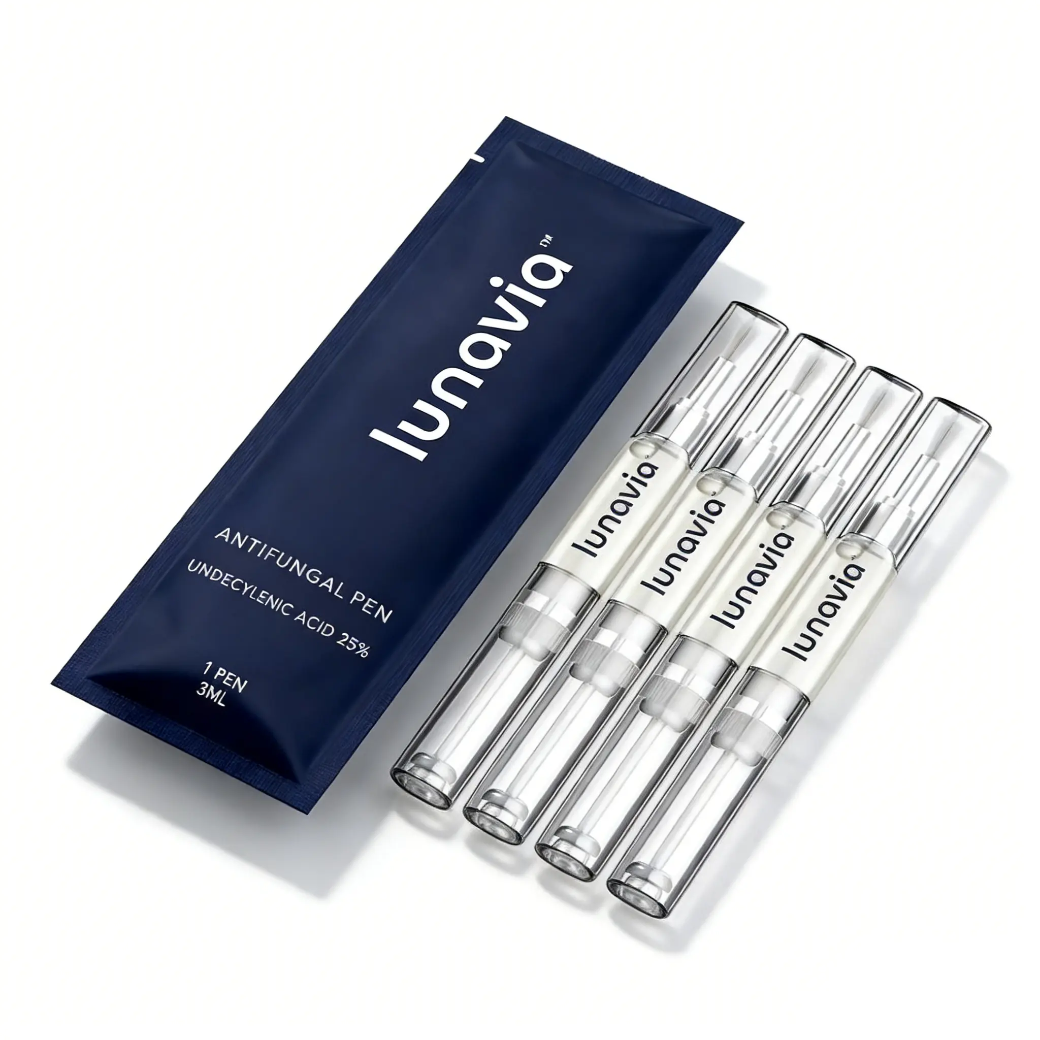 Lunavia Toe Polish Pen 3ML | For Toenail & Foot Skin Care | 25% Undecylenic Acid | Soothing & Conditioning Solution