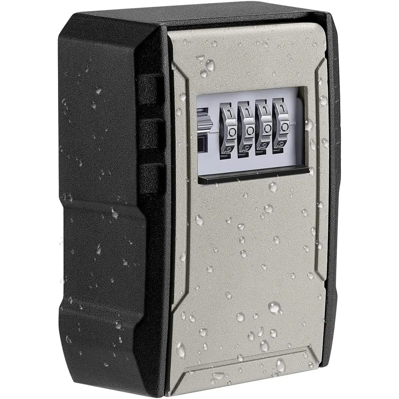 Extra Large Capacity Key Lock Box, Weatherproof Wall Mount Key Safe for Car Keys, Fob, House Keys, Indoor Outdoor Garage Garden Storage