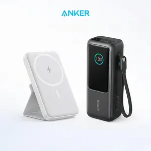 [Live Only] Anker 25,000mAh 165W Laptop Power Bank  with Built-In and Retractable Cables and Anker Magnetic Power Bank with 5,000mAh Capacity