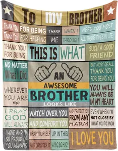Brother Gifts, Big Brother Gift, Brother Gifts from Sister, Soft Comfortable Flannelr, Funny Gifts for Little Brother from Big Sister, Gifts for Brother Adult Birthday Gift Blanket