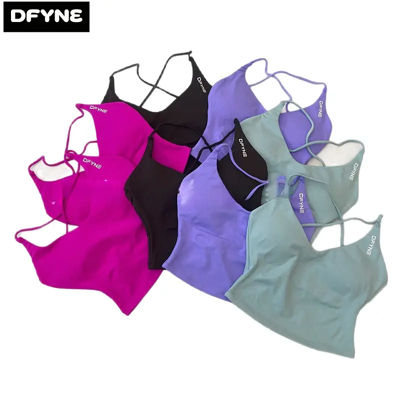 DFYNE halter top, showing off the midriff and accentuating the waistline, with a stunning back design that makes for a killer back view.