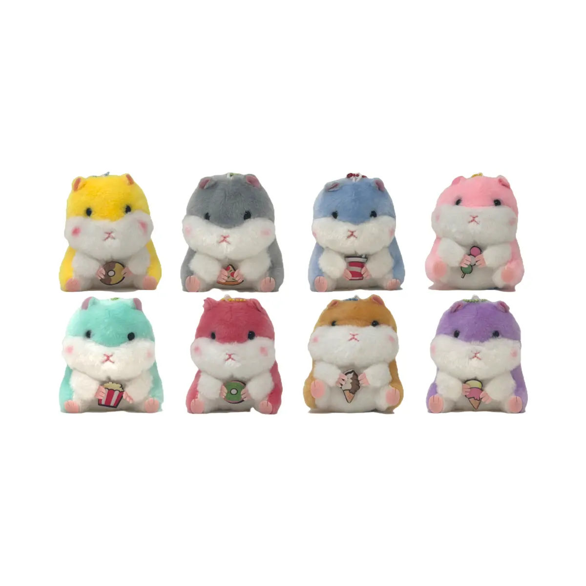Shinjidai Hamster Friend 4" Plush ,Ultra-Soft Material, Variety of Colors, Unisex Collection, Compact & Portable Design