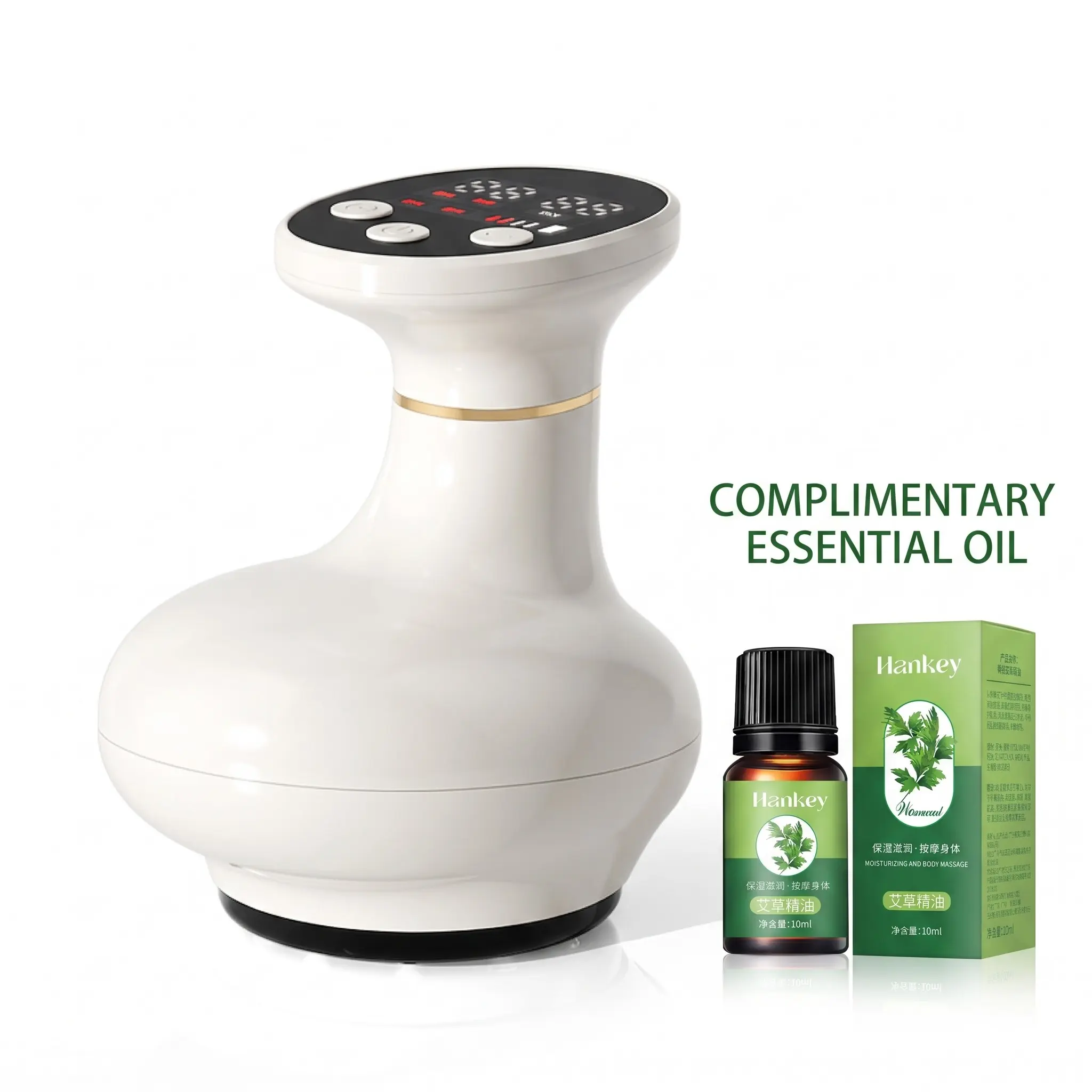 Electric Cupping Massage Device with Gua Sha Tool and Meridian Scraping Brush, Home Vacuum Therapy Massager for Neck and Back Pain Relief, Body Back Relief Ideal Gift for Adults