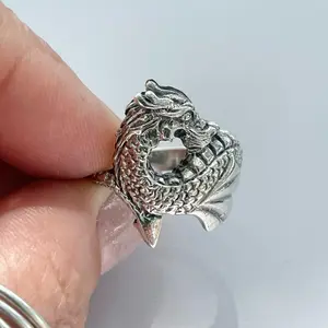 Sterling Silver 925 Dragon Ring