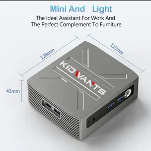 KG1 Mini PC Intel N4000(up to 2.6GHz),8GB LPDDR4 128GB eMMC,Support M.2 SSD Expansion (512GB/2TB),Support 4K Dual Display, 2.4G/5G WiFi,BT 5.0,USB 3.0,Mini Desktop Computer for Home/Office